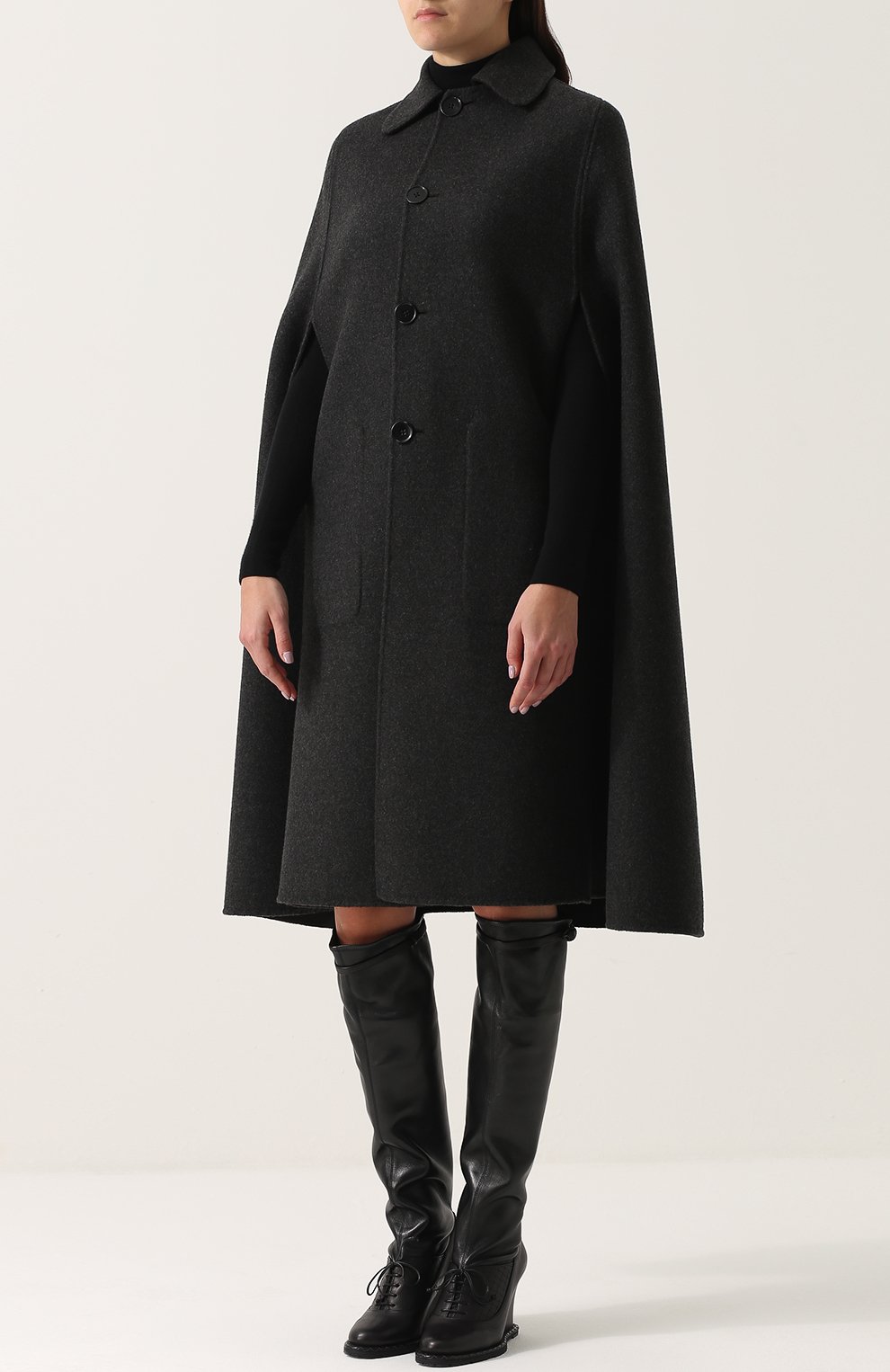 Кашемировый кейп с отложным воротником BOTTEGA VENETA, арт. 471848/V0KA1, фото 3