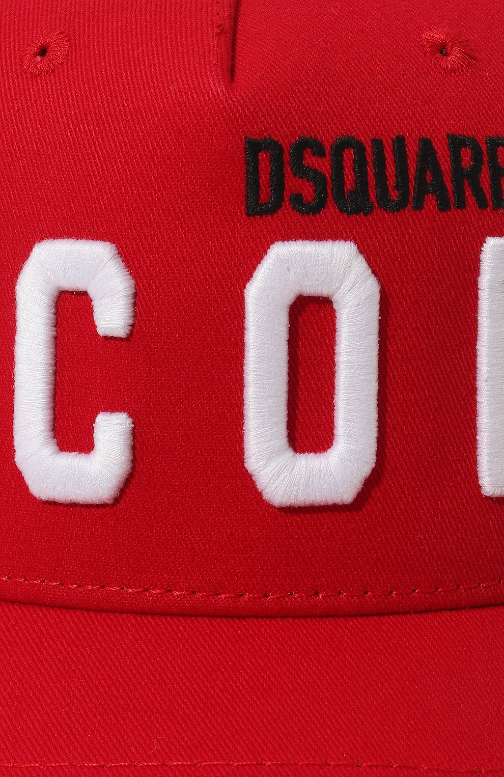 Хлопковая бейсболка DSQUARED2 красного цвета по цене 8670 руб., арт. DQ0269-D00I8/0UTLET AW22-23, фото 3 Хлопковая бейсболка DSQUARED2, арт. DQ0269-D00I8/0UTLET AW22-23, фото 3