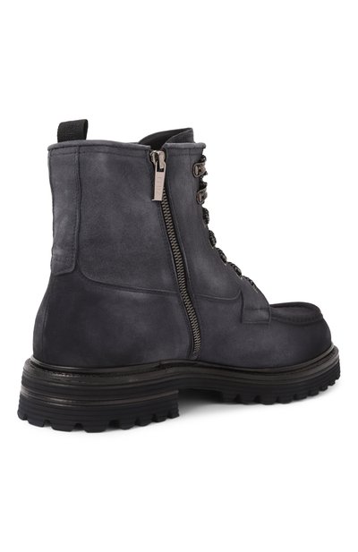 Замшевые ботинки ZILLI темно-серого цвета по цене 228000 руб., арт. H0134AM1100VSTM01, фото 5 Замшевые ботинки ZILLI, арт. H0134AM1100VSTM01, фото 5