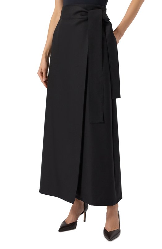 Шерстяная юбка Kiton D60201K0500C01 Чёрный  D60201K0500C01 Фото 3