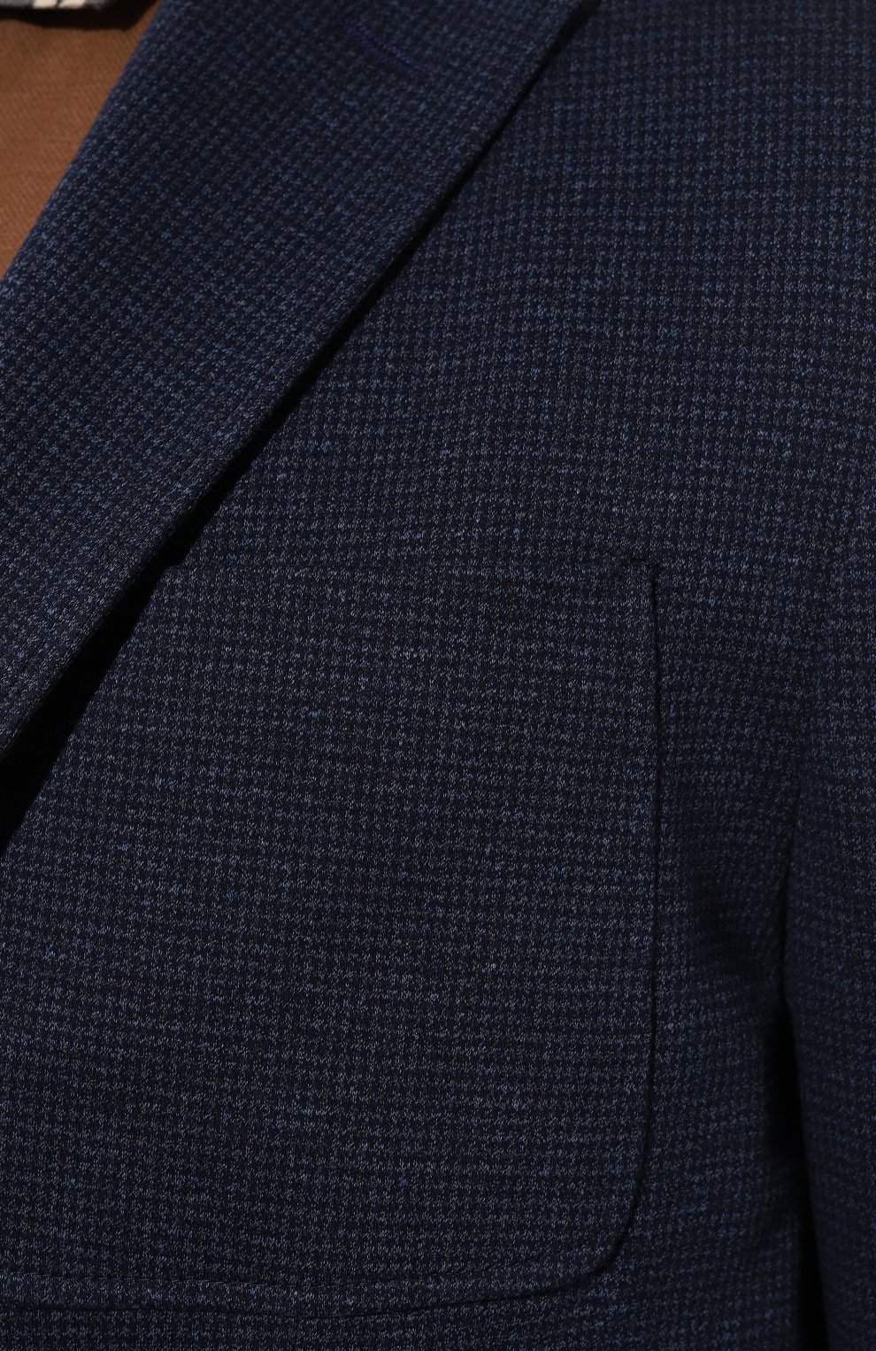Хлопковый пиджак CANALI темно-синего цвета по цене 117500 руб., арт. J0147/JJ02698, фото 5 Хлопковый пиджак CANALI, арт. J0147/JJ02698, фото 5