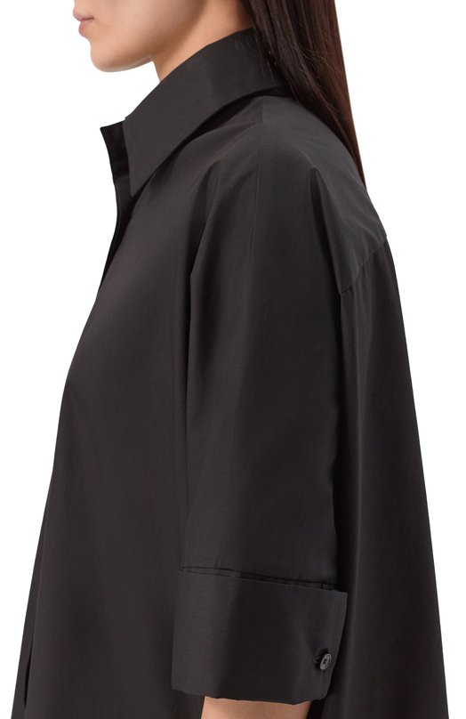 Хлопковая рубашка Lorena Antoniazzi P2651CA26A/4222 Чёрный  P2651CA26A/4222 Фото 5