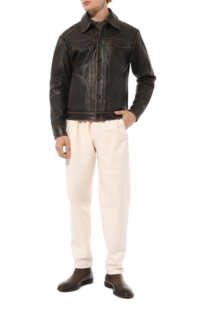 Кожаная куртка-рубашка TRUSSARDI, арт. 52S00918-2P000321, фото 2