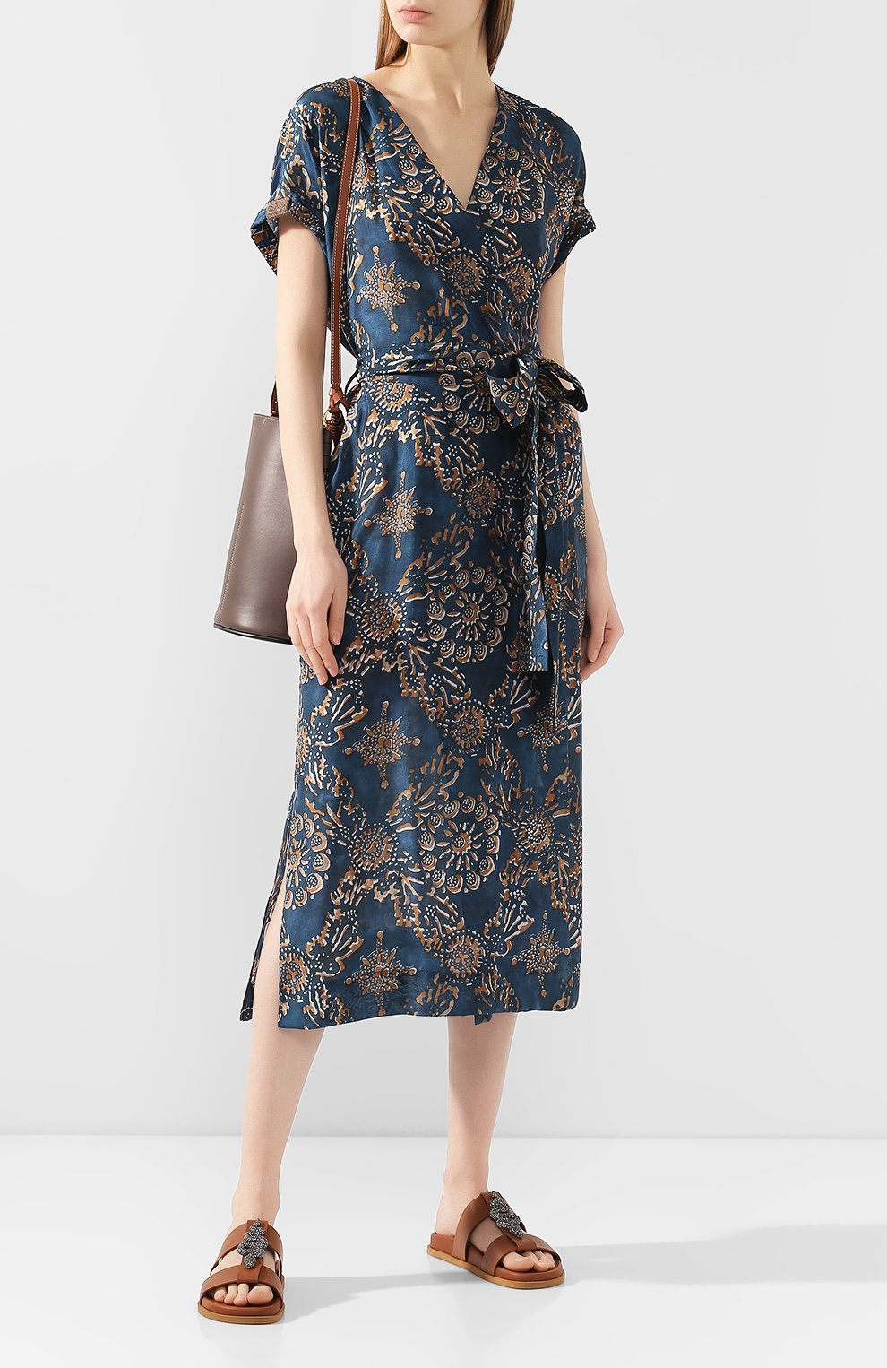 Кожаные шлепанцы maison snake VALENTINO, арт. TW2S0V68/PPP, фото 2