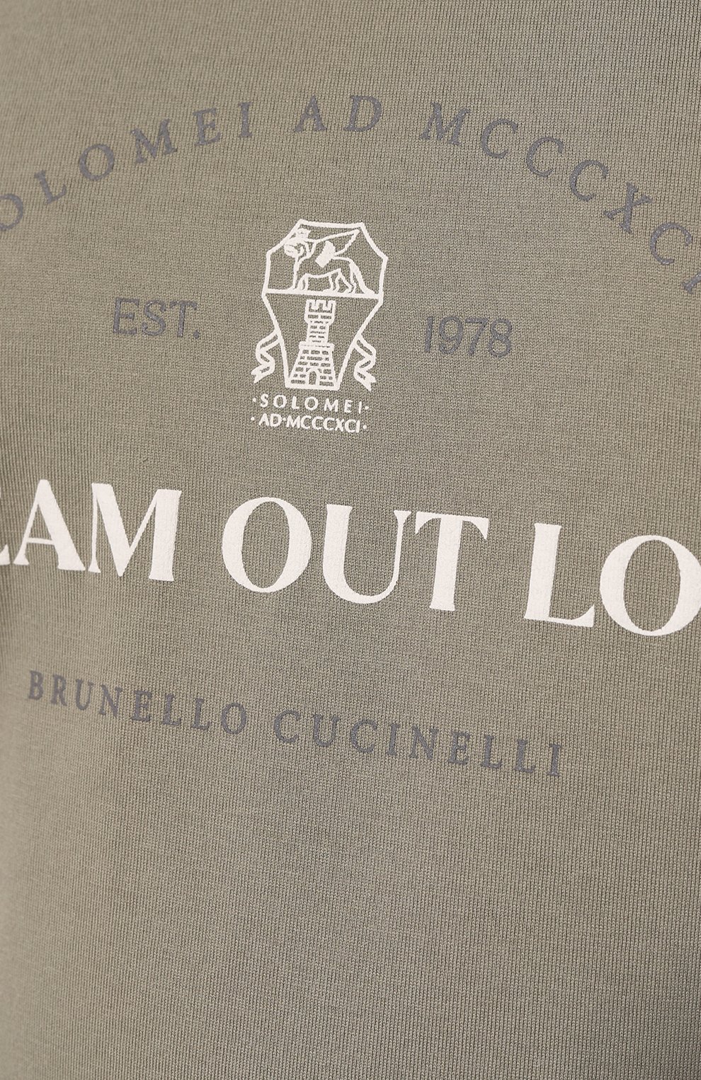 Хлопковая футболка BRUNELLO CUCINELLI, арт. M0T718431W, фото 5