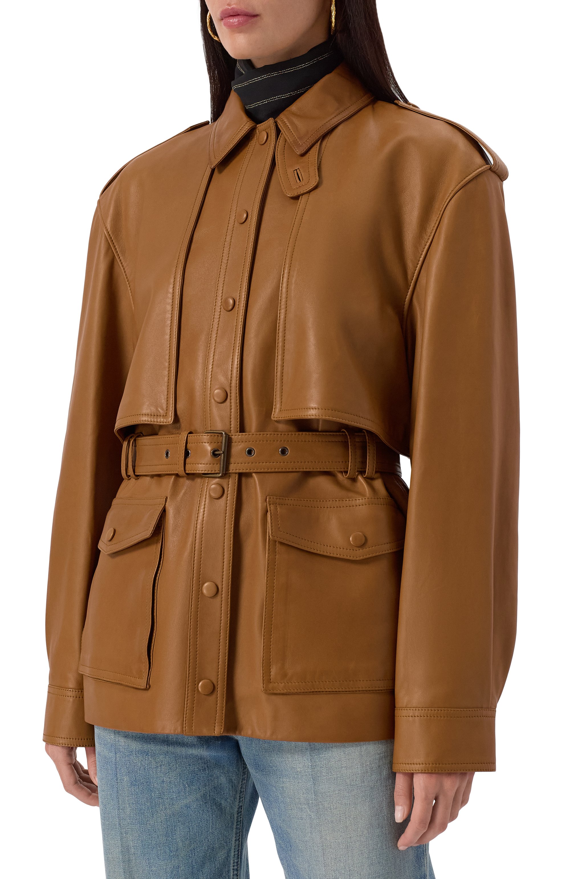 Кожаная куртка SAINT LAURENT, арт. 815261/Y50A2, фото 3