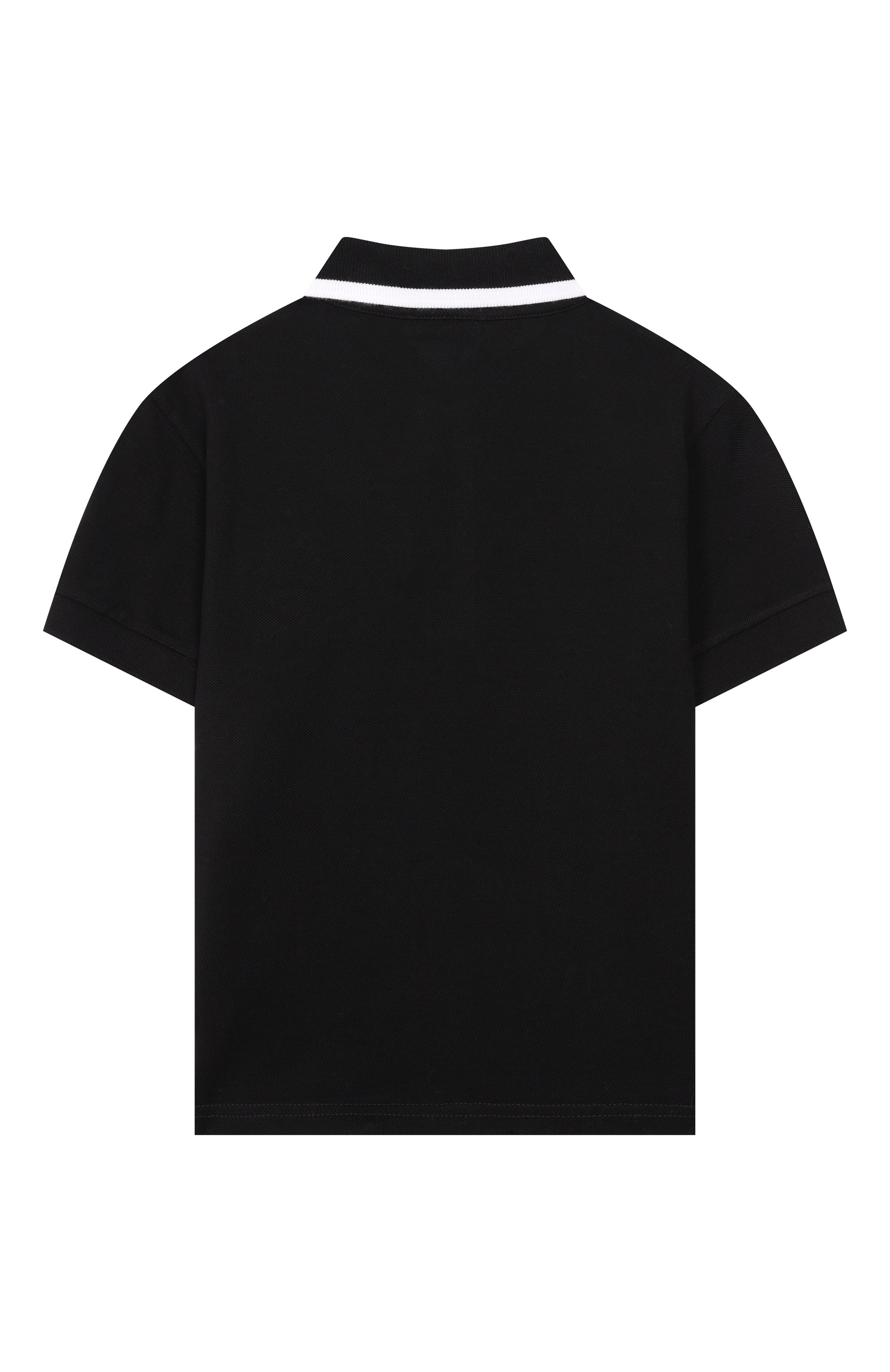 Хлопковое поло DOLCE & GABBANA черного цвета по цене 27250 руб., арт. L4JT8V/G7P1Q, фото 2 Хлопковое поло DOLCE & GABBANA, арт. L4JT8V/G7P1Q, фото 2
