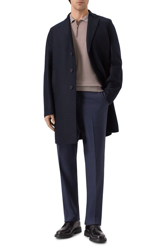 Шерстяные брюки Zilli CP0005M020042015U Синий  CP0005M020042015U Фото 2