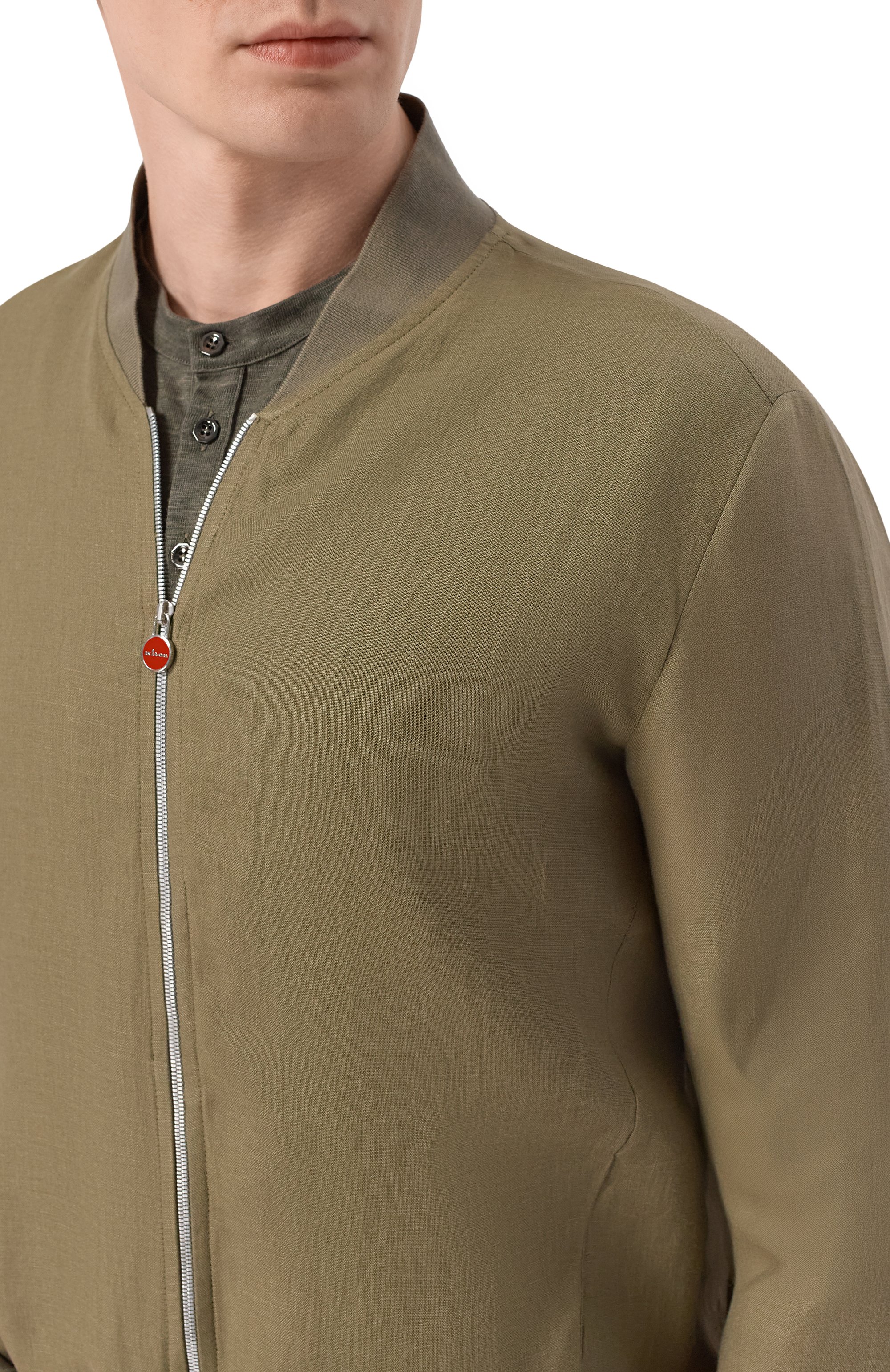 Льняной бомбер KITON, арт. UG0001H09690, фото 5