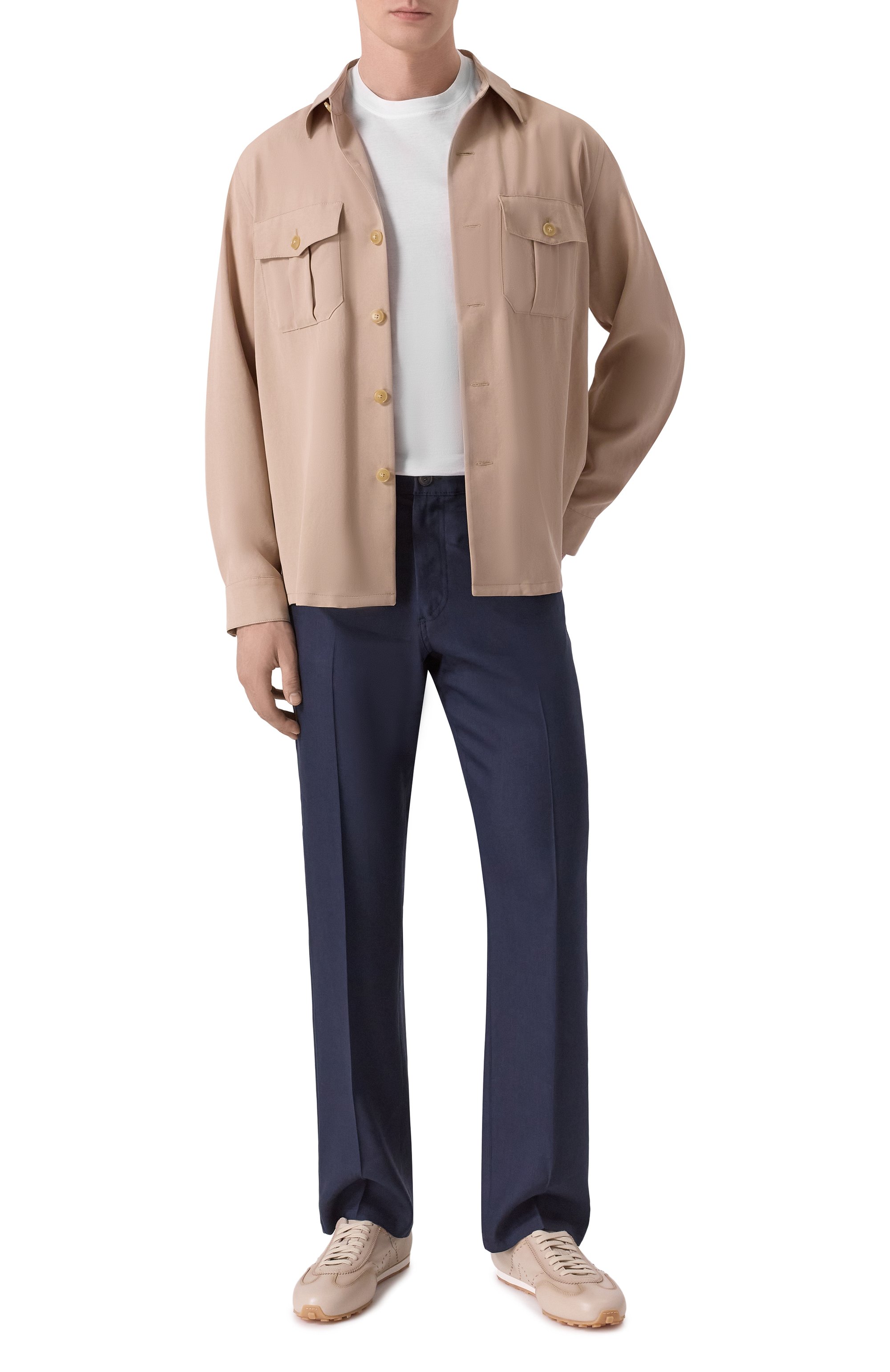 Брюки изо льна и шерсти CANALI, арт. U7052/AE02571, фото 2