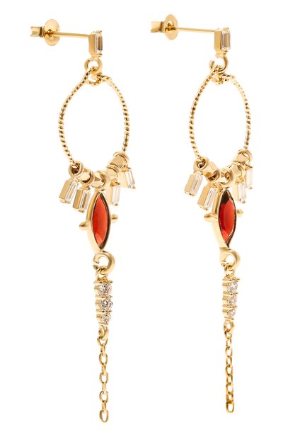 Серьги HANKA_IN золотого цвета по цене 15450 руб., арт. DIA-B0L-GRE-0.5M, фото 3 Серьги HANKA_IN, арт. DIA-B0L-GRE-0.5M, фото 3