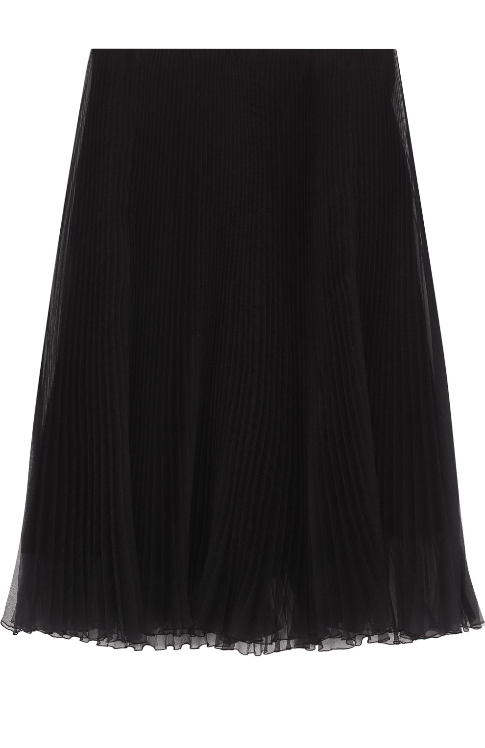 Однотонная плиссированная юбка-миди PRADA, арт. P147N-1QLQ-F0002, фото 1