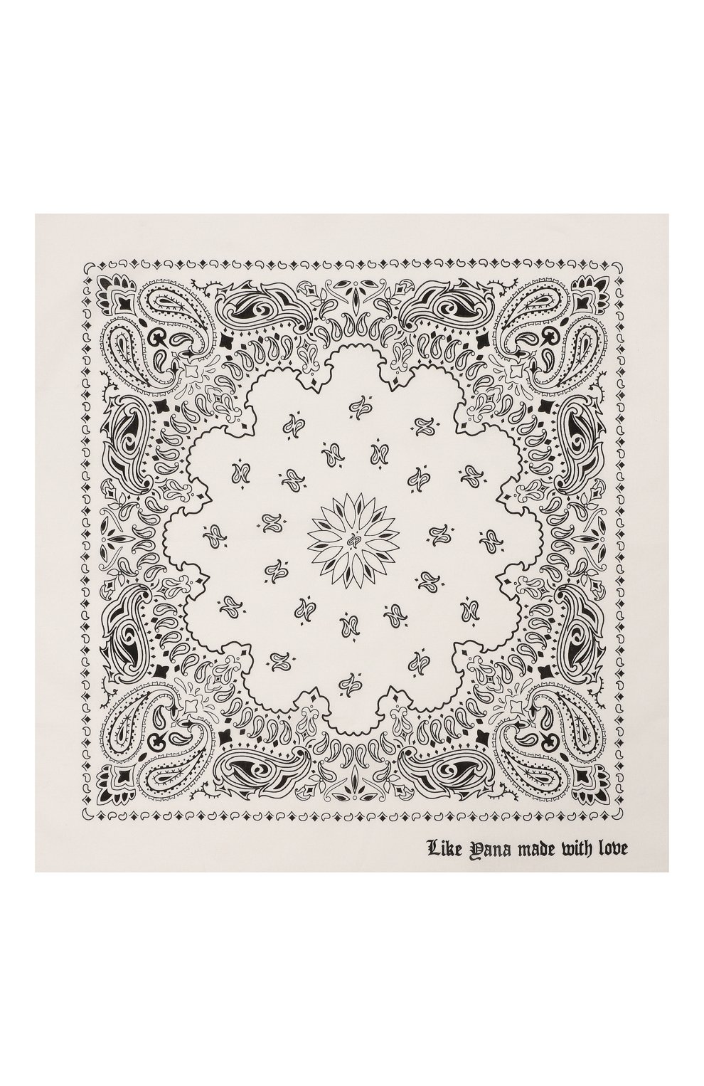 Хлопковый платок LIKE YANA белого цвета по цене 2900 руб., арт. L1-58-015-100, фото 3 Хлопковый платок LIKE YANA, арт. L1-58-015-100, фото 3