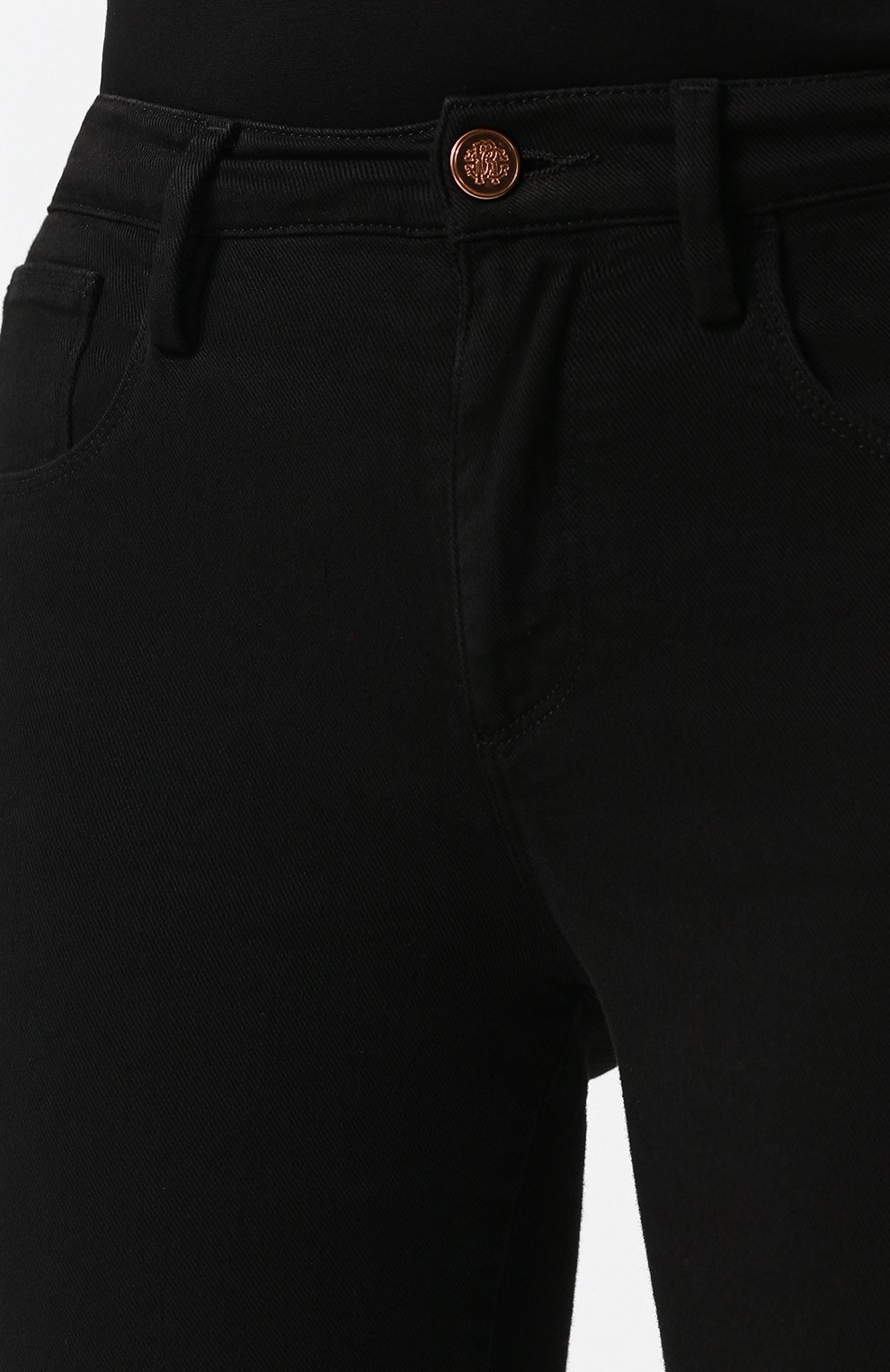 Однотонные джинсы с карманами ROBERTO CAVALLI, арт. HQJ232/DE001, фото 5