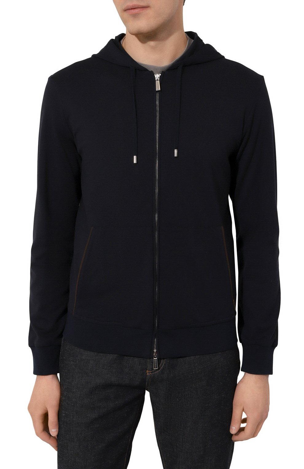 Толстовка MOORER темно-синего цвета по цене 98550 руб., арт. MATTHEW FELPA-J, фото 3 Толстовка MOORER, арт. MATTHEW FELPA-J, фото 3