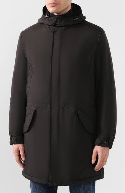 Кашемировая парка на молнии с капюшоном LORO PIANA, арт. FAG4266, фото 3