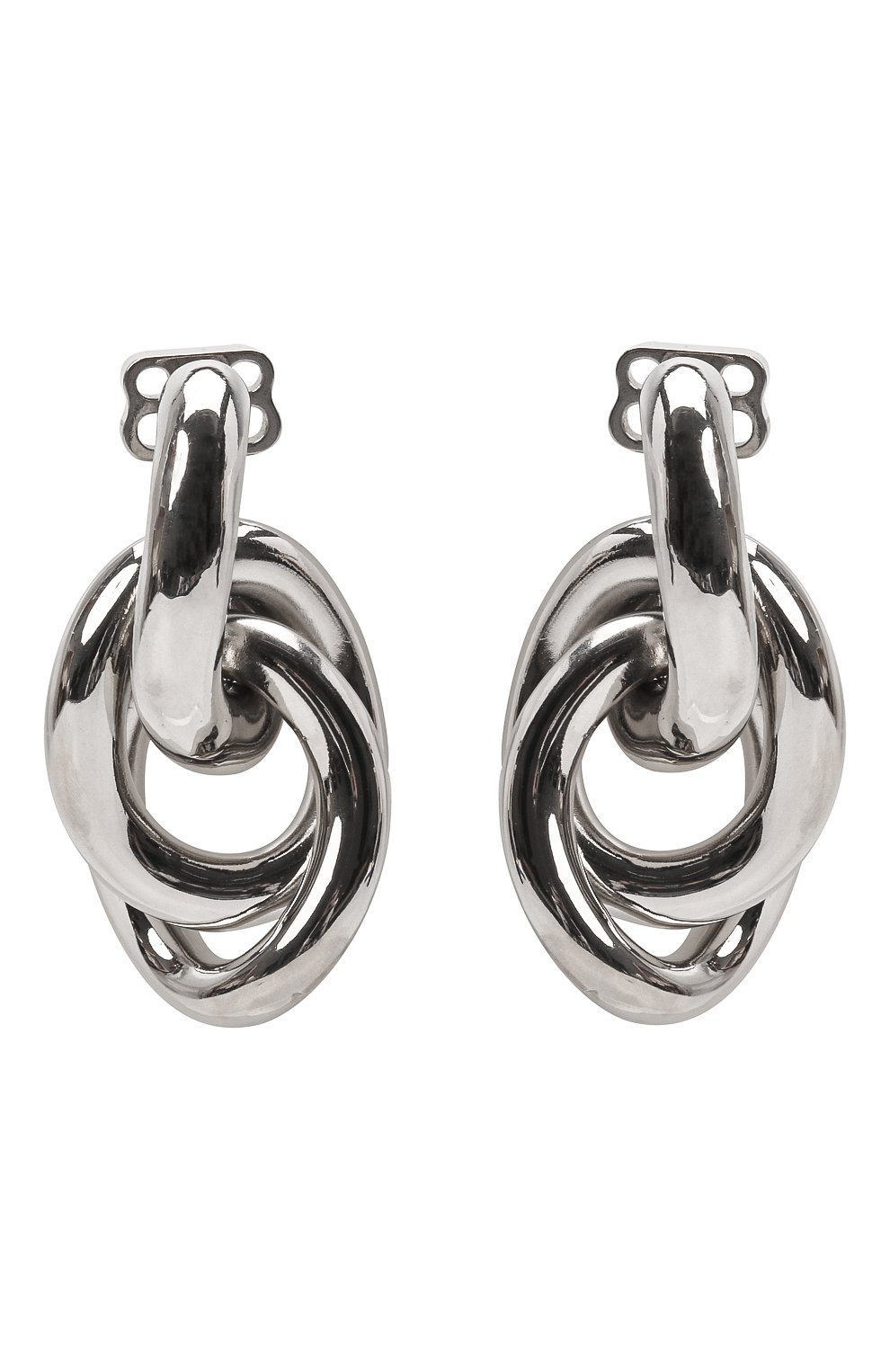 Серьги BALENCIAGA серебряного цвета по цене 59950 руб., арт. 657160/TZ99S, фото 1 Серьги BALENCIAGA, арт. 657160/TZ99S, фото 1