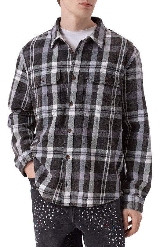 Хлопковая рубашка Ksubi MFA25SH017 Серый  MFA25SH017 Фото 3