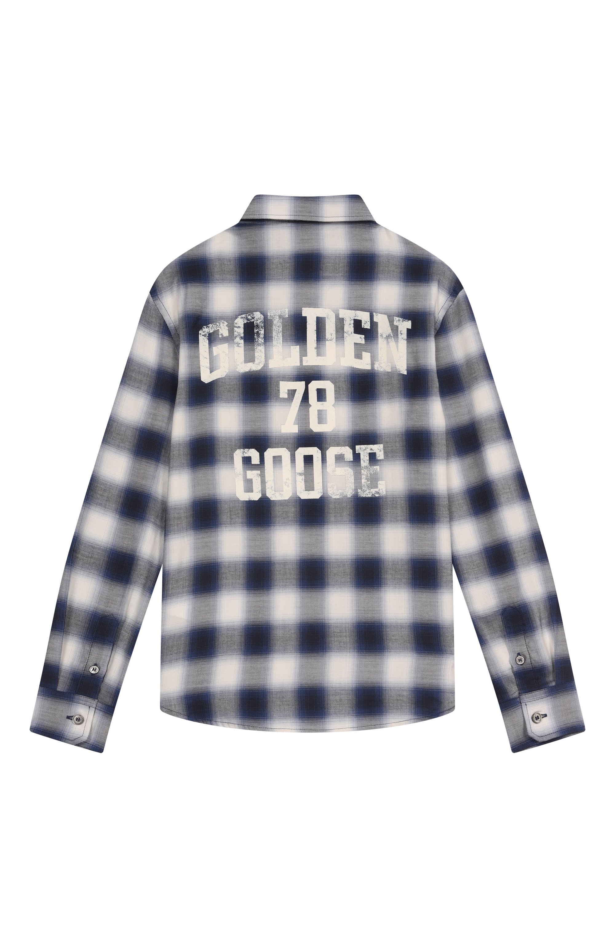 Рубашка из хлопка и вискозы GOLDEN GOOSE DELUXE BRAND, арт. GKP01397.P001937, фото 2