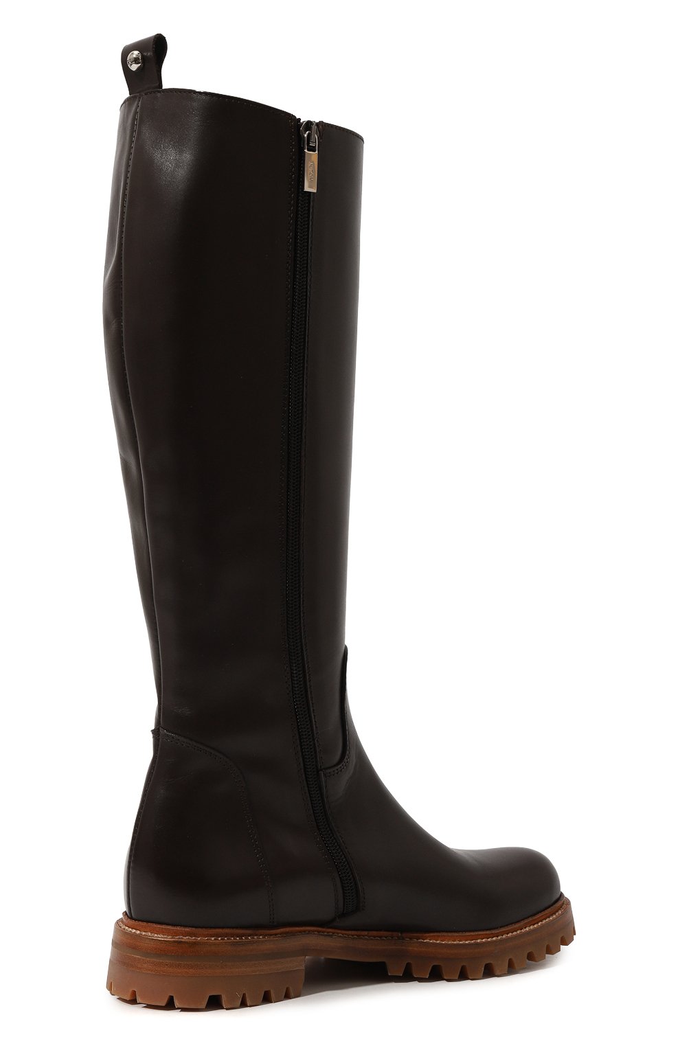 Кожаные сапоги KITON темно-коричневого цвета по цене 103000 руб., арт. D56809NX0602, фото 5 Кожаные сапоги KITON, арт. D56809NX0602, фото 5