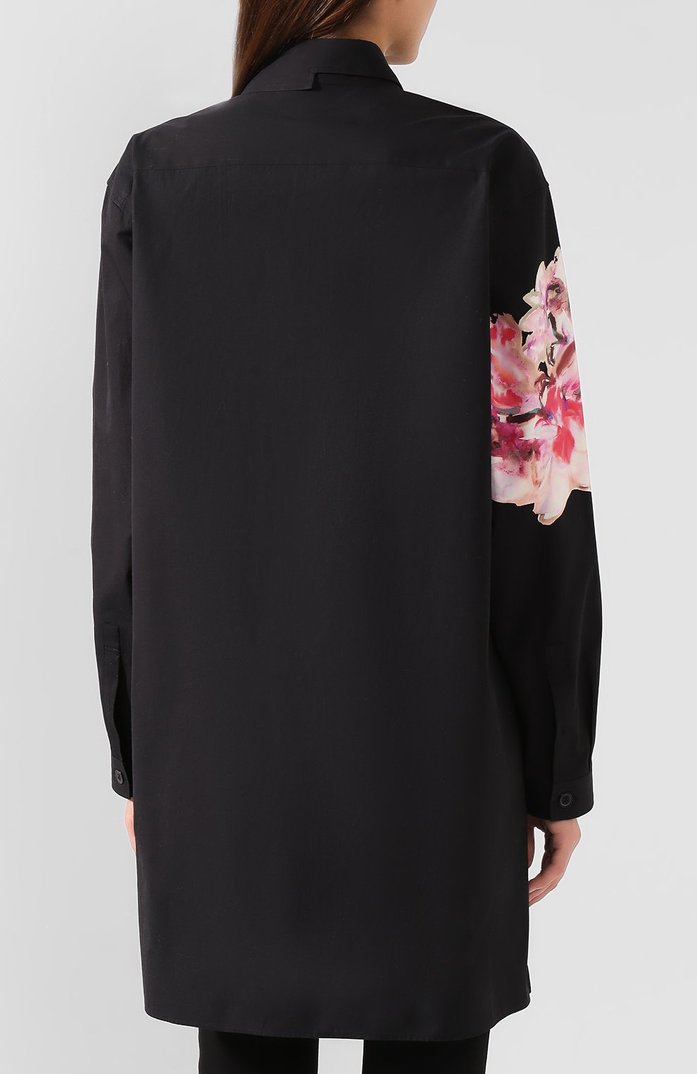 Хлопковая рубашка YOHJI YAMAMOTO черного цвета по цене 72950 руб., арт. FC-B03-004, фото 4 Хлопковая рубашка YOHJI YAMAMOTO, арт. FC-B03-004, фото 4