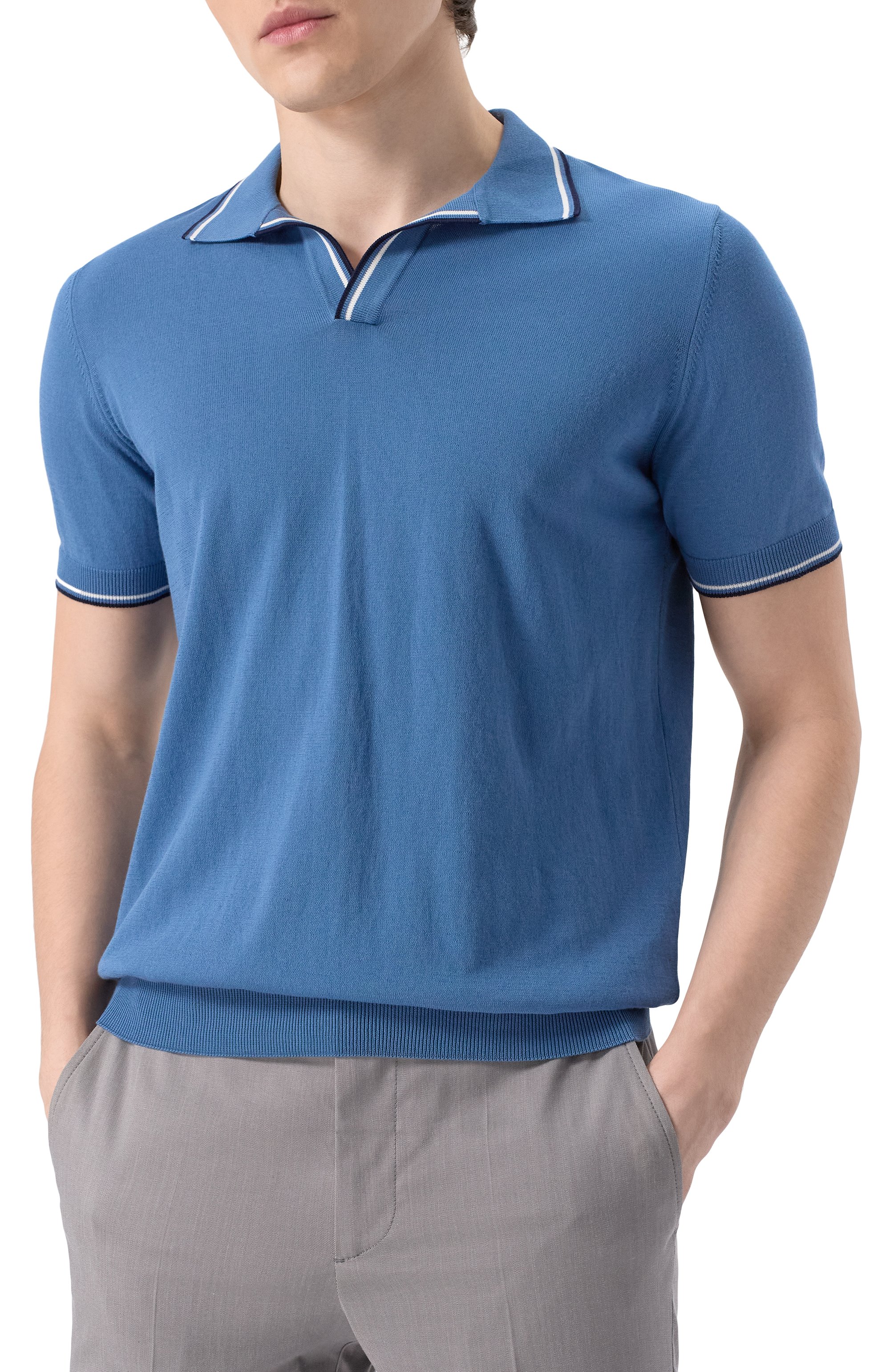 Хлопковое поло GRAN SASSO, арт. 57132/20688, фото 3