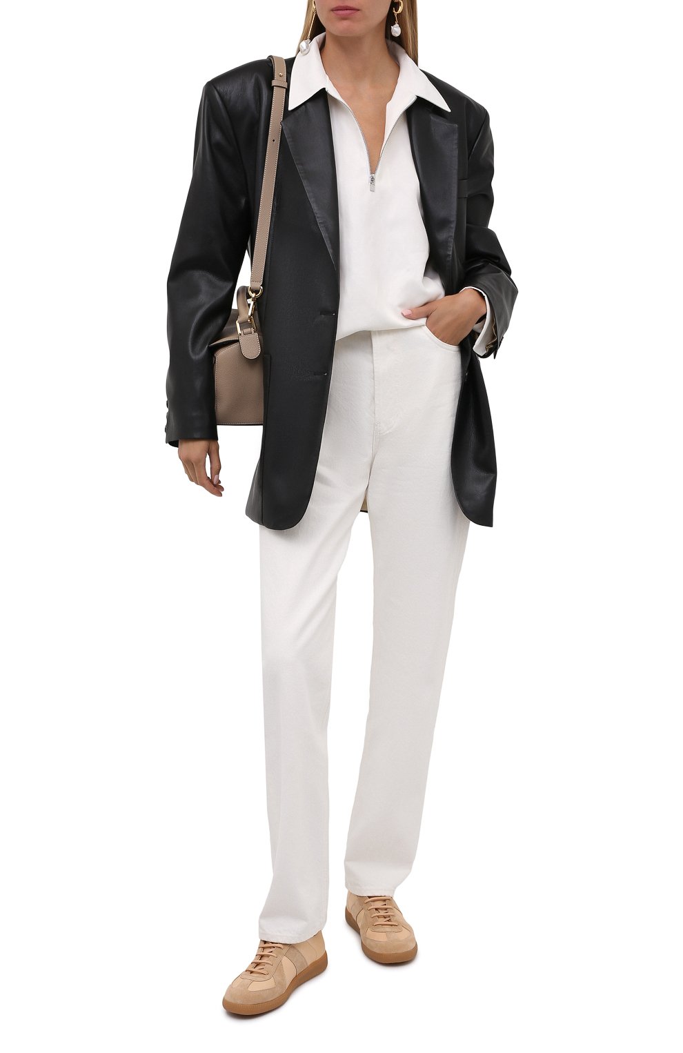 Замшевые кеды replica MAISON MARGIELA бежевого цвета по цене 46950 руб., арт. S58WS0109/P4306, фото 2 Замшевые кеды replica MAISON MARGIELA, арт. S58WS0109/P4306, фото 2