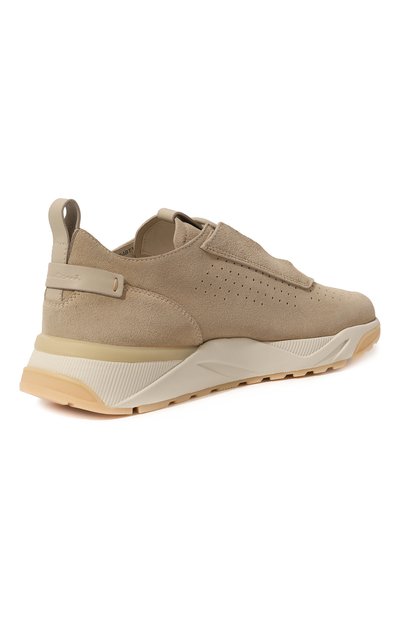 Замшевые кроссовки SANTONI бежевого цвета по цене 62150 руб., арт. MBIM21694BTTCSB7E10, фото 5 Замшевые кроссовки SANTONI, арт. MBIM21694BTTCSB7E10, фото 5