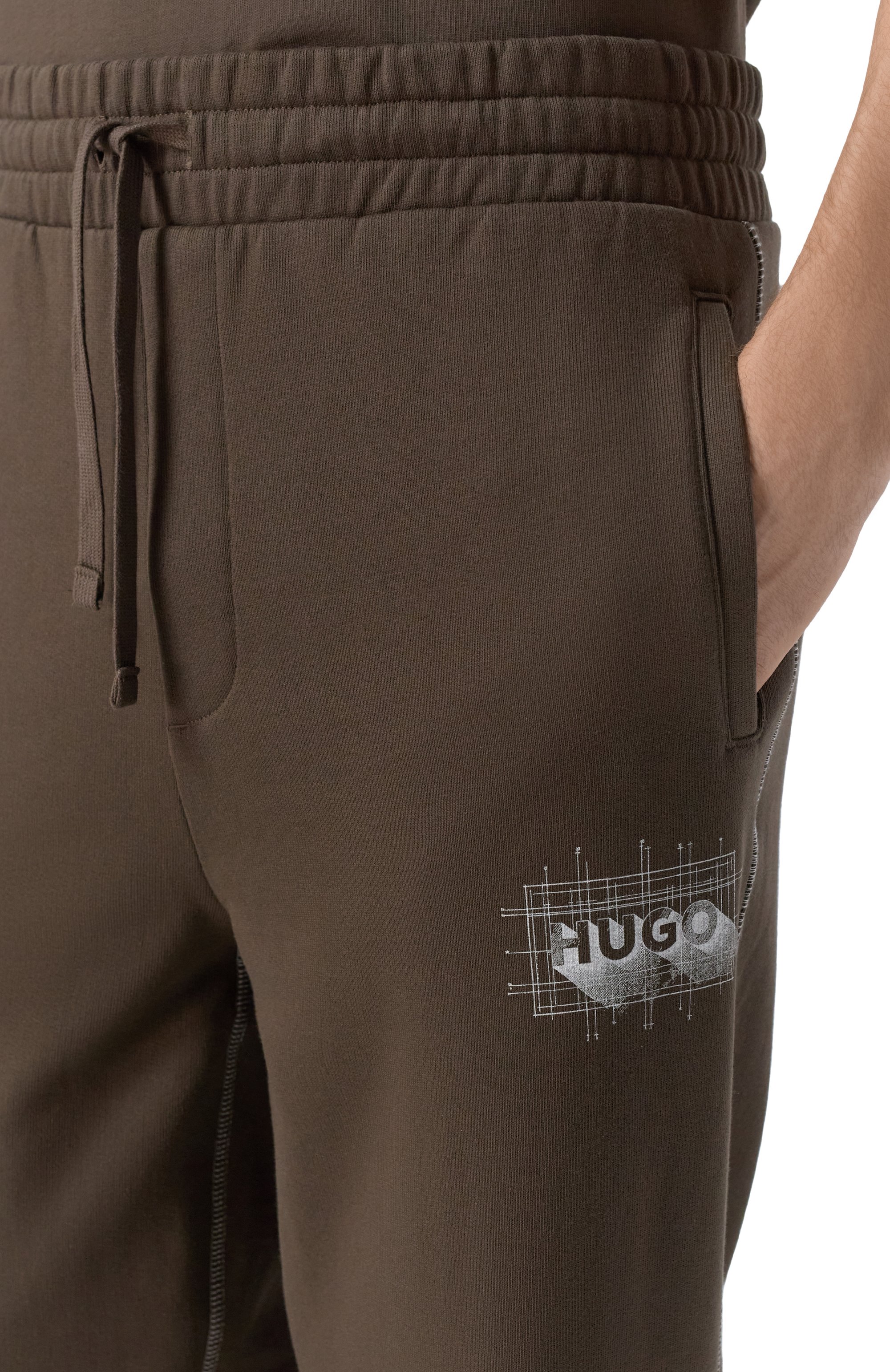 Хлопковые джоггеры HUGO BLUE, арт. 50553508, фото 5