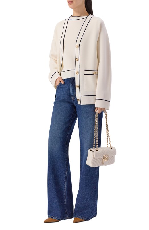 Сумка GG Marmont Gucci 837280/AAE38 Кремовый  837280/AAE38 Фото 3