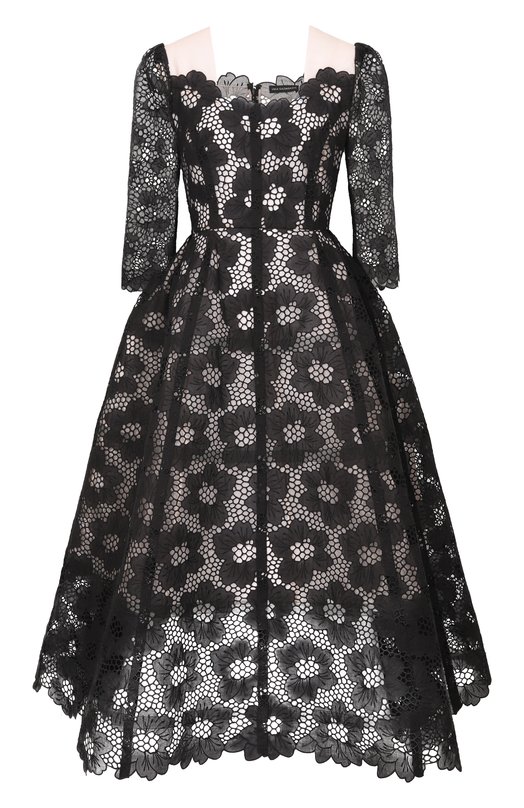 Хлопковое платье Vika Gazinskaya SS26-13256 Чёрный SS26-13256