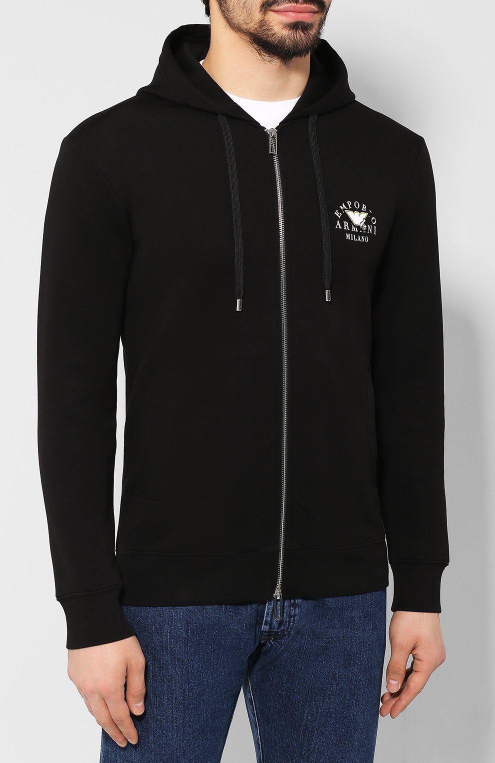 Хлопковая толстовка EMPORIO ARMANI, арт. 3H1M9E/1JHSZ, фото 3