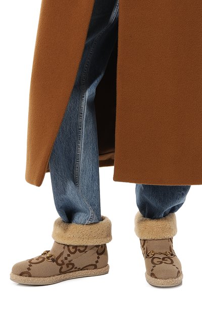 Полусапоги с меховой подкладкой horsebit GUCCI, арт. 599017 UKM50, фото 3