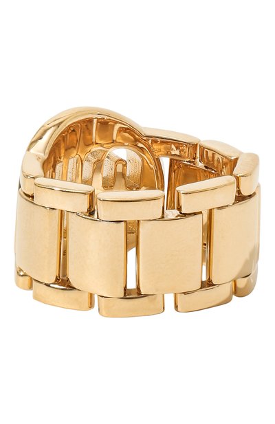 Кольцо MIU MIU золотого цвета по цене 42000 руб., арт. 5JA106-2DTU-F0056, фото 3 Кольцо MIU MIU, арт. 5JA106-2DTU-F0056, фото 3