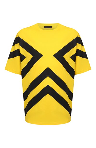 Мужская хлопковая футболка PRADA, арт. UJN741-1ZWB-F0AG4-211