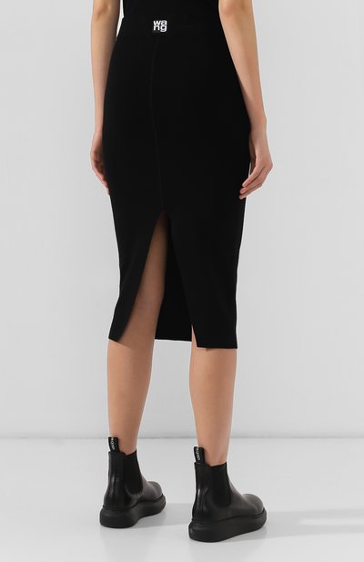 Юбка ALEXANDERWANG.T черного цвета по цене 21150 руб., арт. 4KC2195000, фото 4 Юбка ALEXANDERWANG.T, арт. 4KC2195000, фото 4