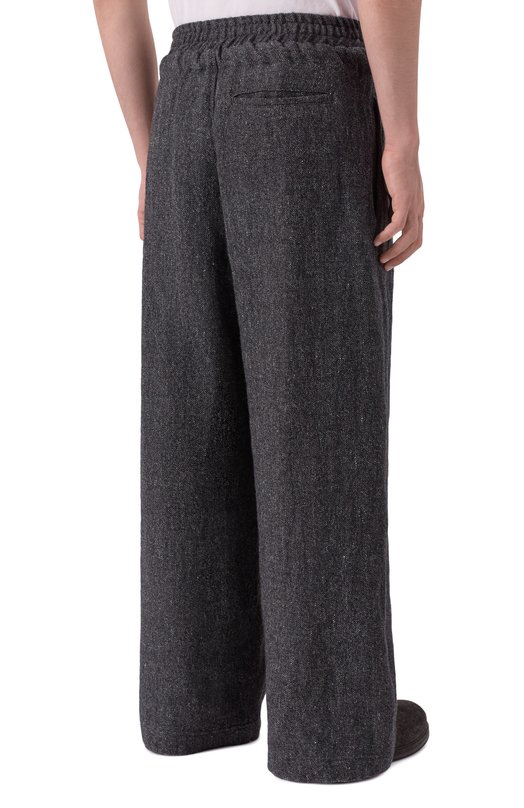 Брюки из шерсти и льна Andrea Ya'aqov 25M0RC40B/W00L CASHMERE Серый  25M0RC40B/W00L CASHMERE Фото 4