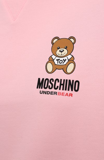 Хлопковый свитшот MOSCHINO розового цвета по цене 23400 руб., арт. A1713/9020, фото 5 Хлопковый свитшот MOSCHINO, арт. A1713/9020, фото 5