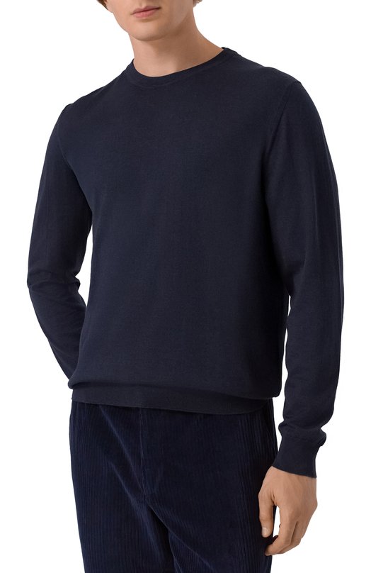 Джемпер из кашемира и шелка Kiton UMKXX02K4 Синий  UMKXX02K4 Фото 3