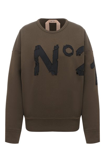 Женский хлопковый свитшот N21, арт. 20I N2M0/E031/6313