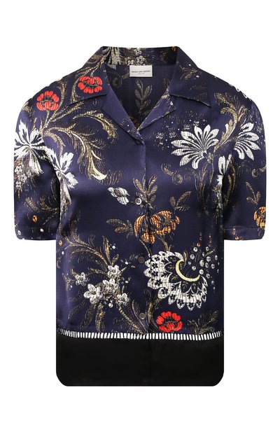 Женская шелковая рубашка DRIES VAN NOTEN, арт. 201-18601-9413