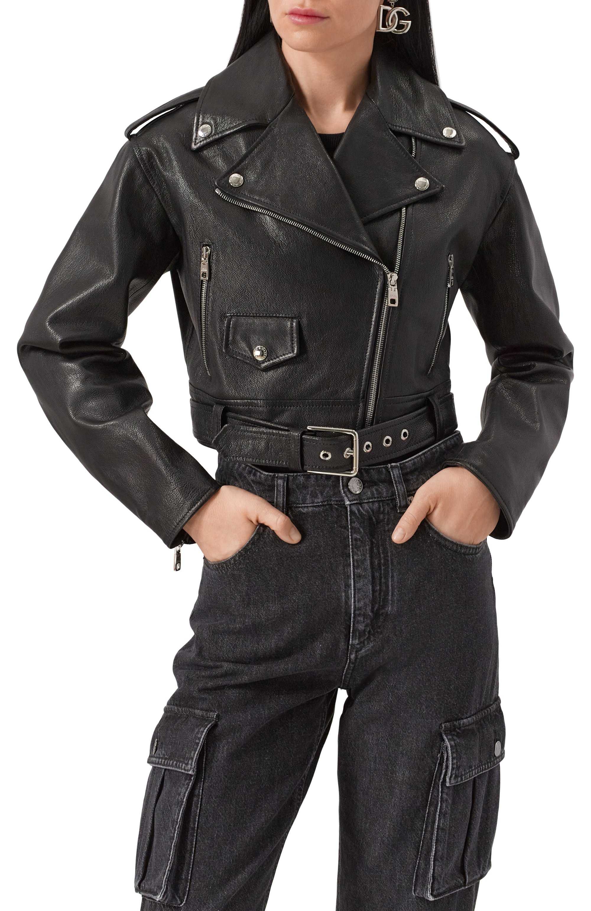 Кожаная куртка DOLCE & GABBANA, арт. F9R87L/HULVJ, фото 3