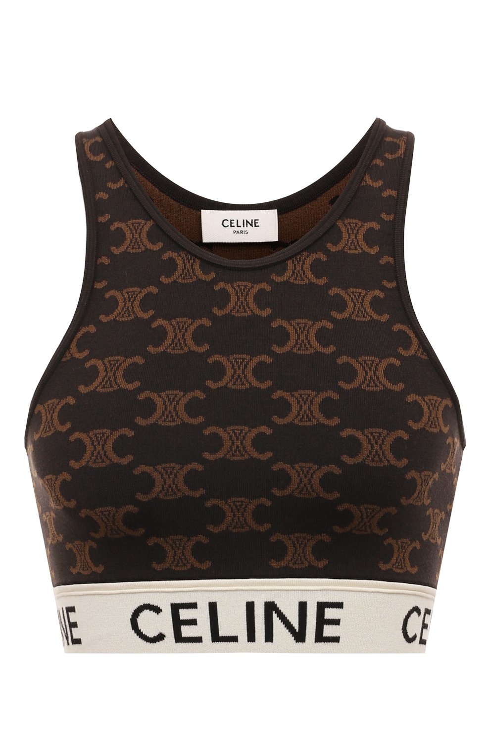 Топ из хлопка и шелка CELINE, арт. 2AF10916T, фото 1
