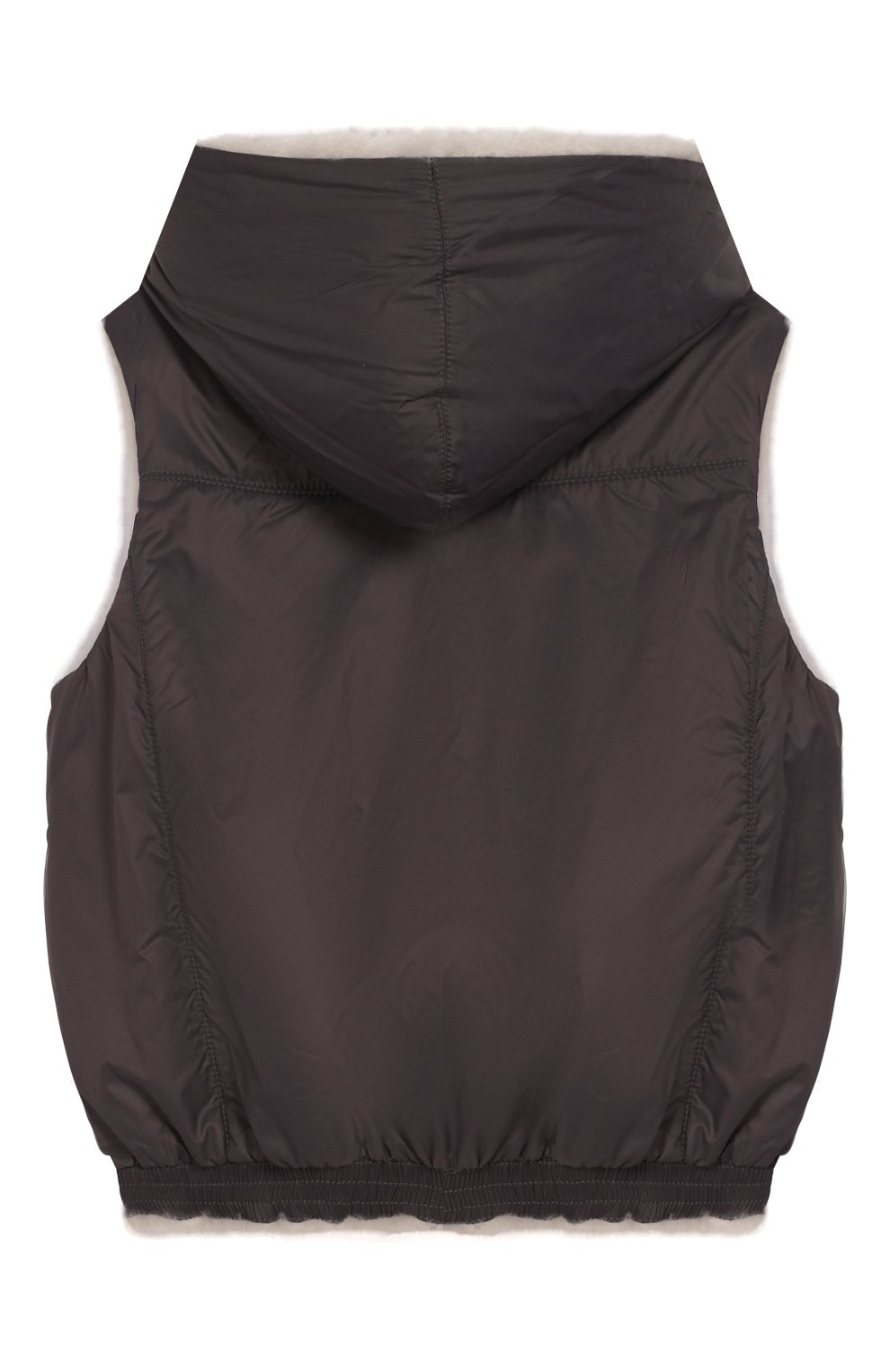 Двусторонний жилет с капюшоном BRUNELLO CUCINELLI, арт. BPMWE8769B, фото 4