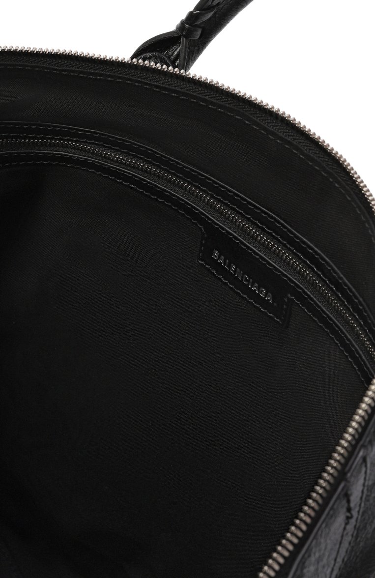 Мужская сумка-тоут le cagole medium BALENCIAGA черного цвета, арт. 719067/210KR | Фото 5 (Ремень/цепочка: На ремешке; Размер: large; Драгоценные камни: Проставлено; Материал сплава: Проставлено; Материал: Натуральная кожа)