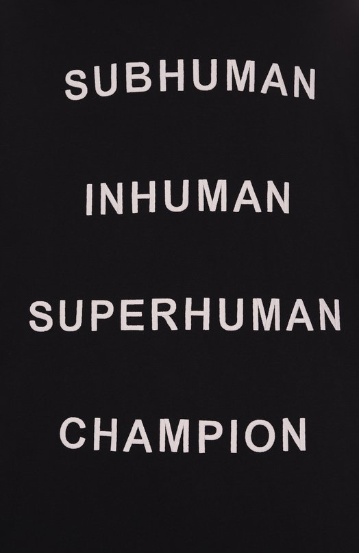 Хлопковая футболка Rick Owens x Champion Rick Owens CM01E1675/CHJG Чёрный  CM01E1675/CHJG Фото 6