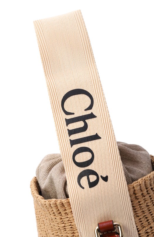 Сумка Woody small Chloé CHC22SS381G55 Бежевый  CHC22SS381G55 Фото 3