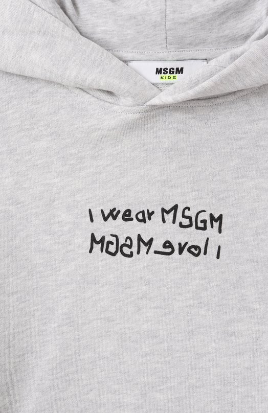 Хлопковое худи MSGM kids 3
