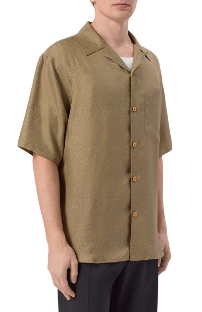 Шелковая рубашка SAINT LAURENT, арт. 860621/Y2N62, фото 3