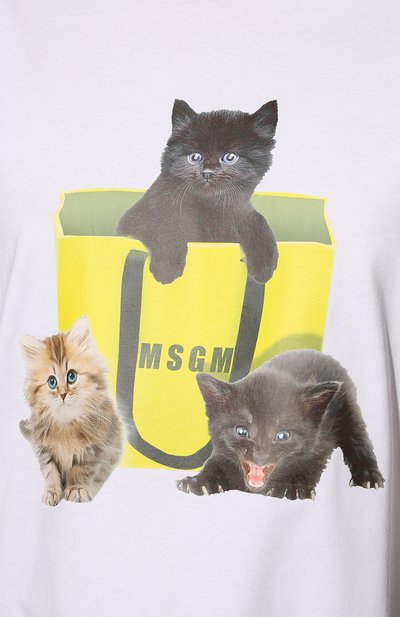 Хлопковая футболка MSGM, арт. 3341MDM172 227798, фото 5